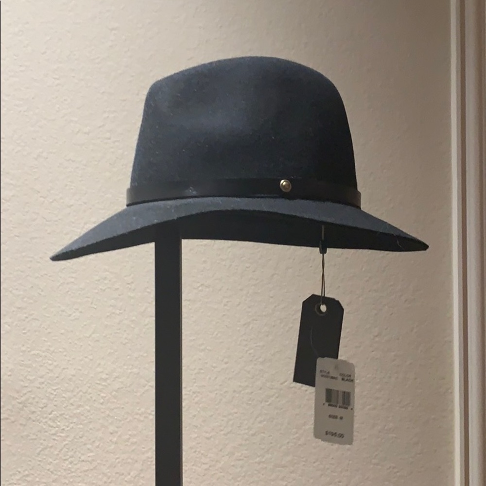 Rag & Bone Black Brim Fedora NWT